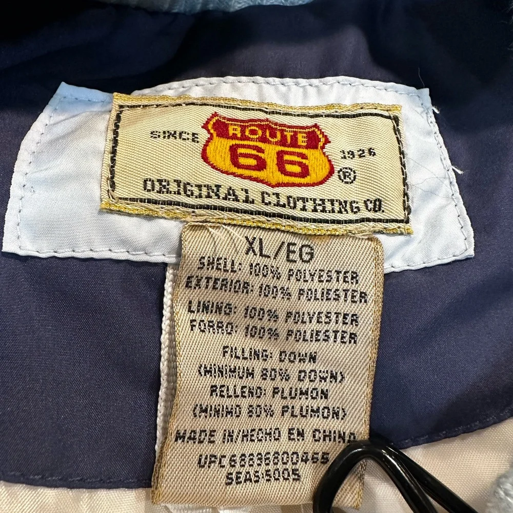 Route 66‎ vintage down filled vest size xl